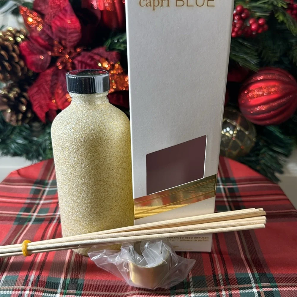 Capri Blue Glam Reed Diffuser - 8 Fl Oz - Pumpkin Dulce